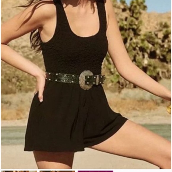Free People Pants - Free People Juliette Romper in black